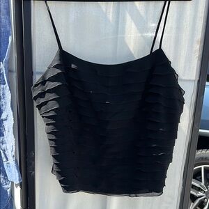 Akris Black Layered Women's Top